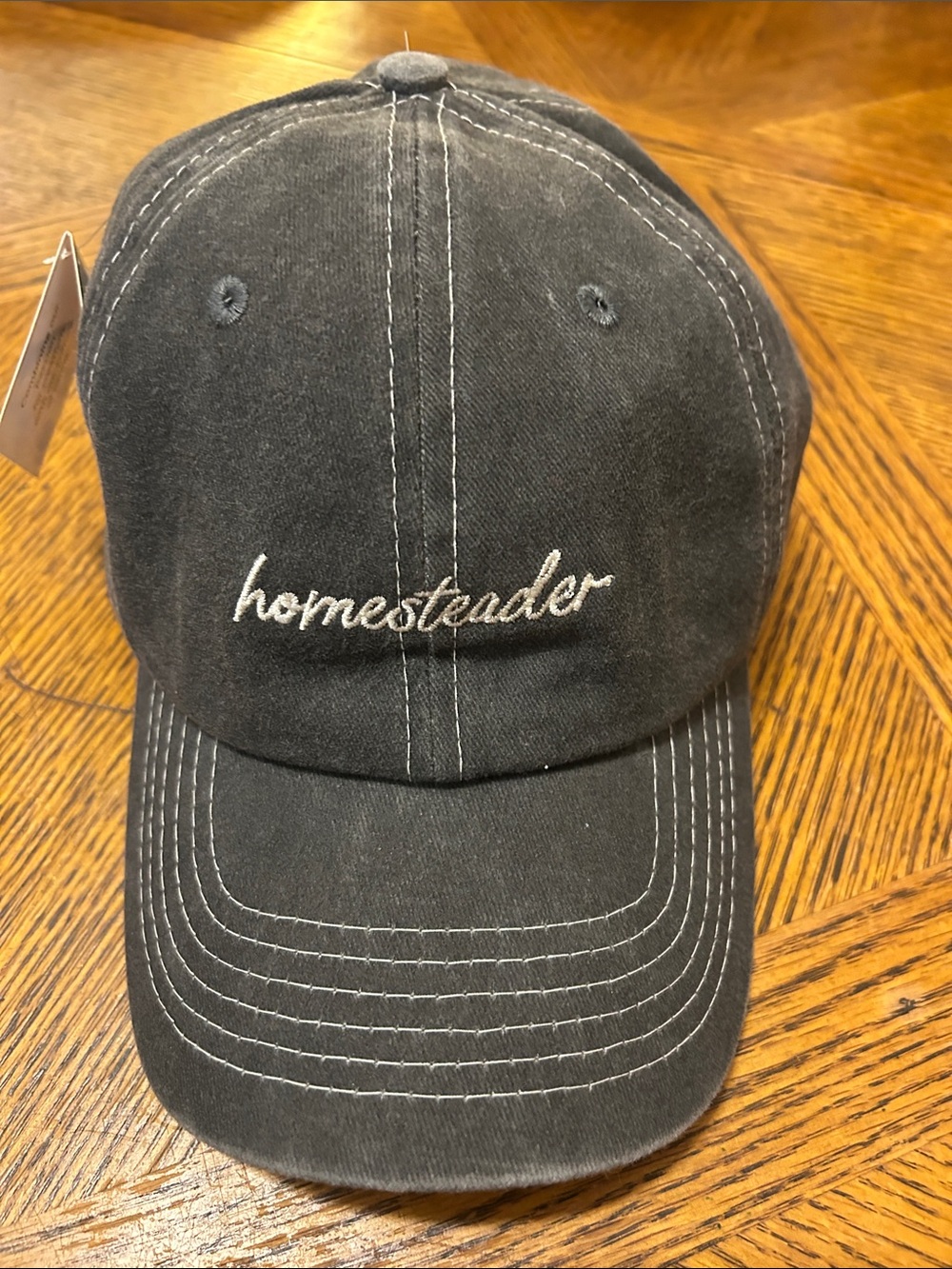 Homesteader Embroidered Baseball Cap - Charcoal